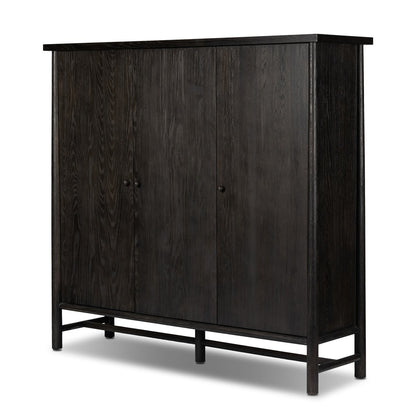 Renaud 3-Door Cabinet - Charcoal Oak