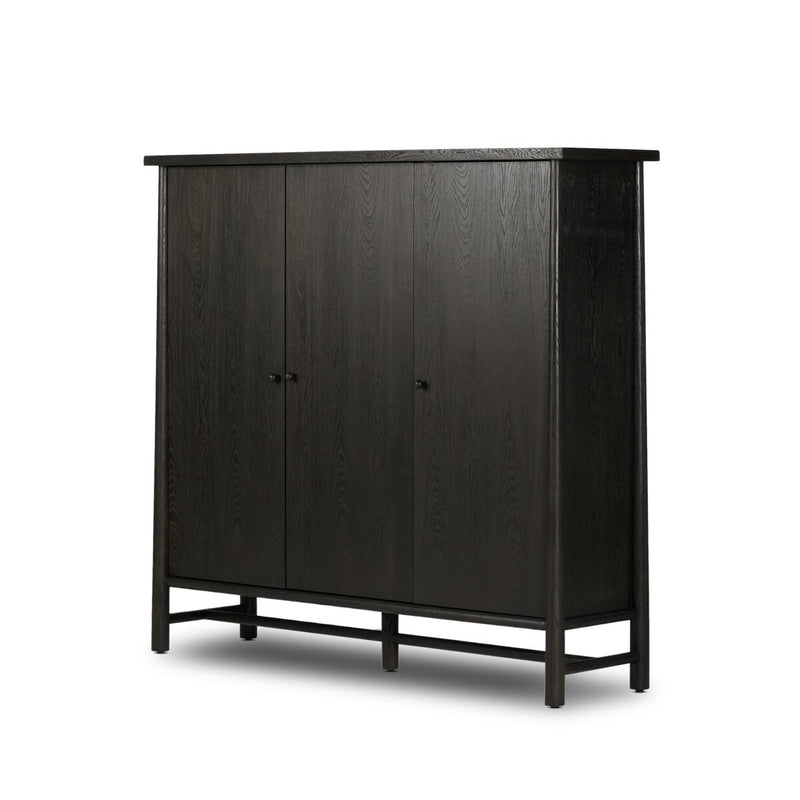 Renaud 3-Door Cabinet - Charcoal Oak