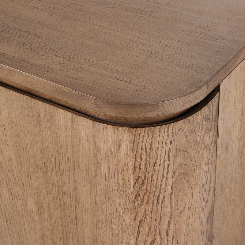 Elle Media Console - Tawny Oak Veneer