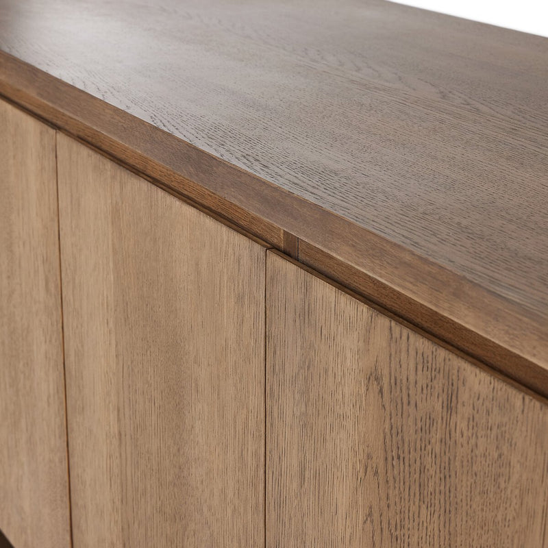 Elle Media Console - Tawny Oak Veneer