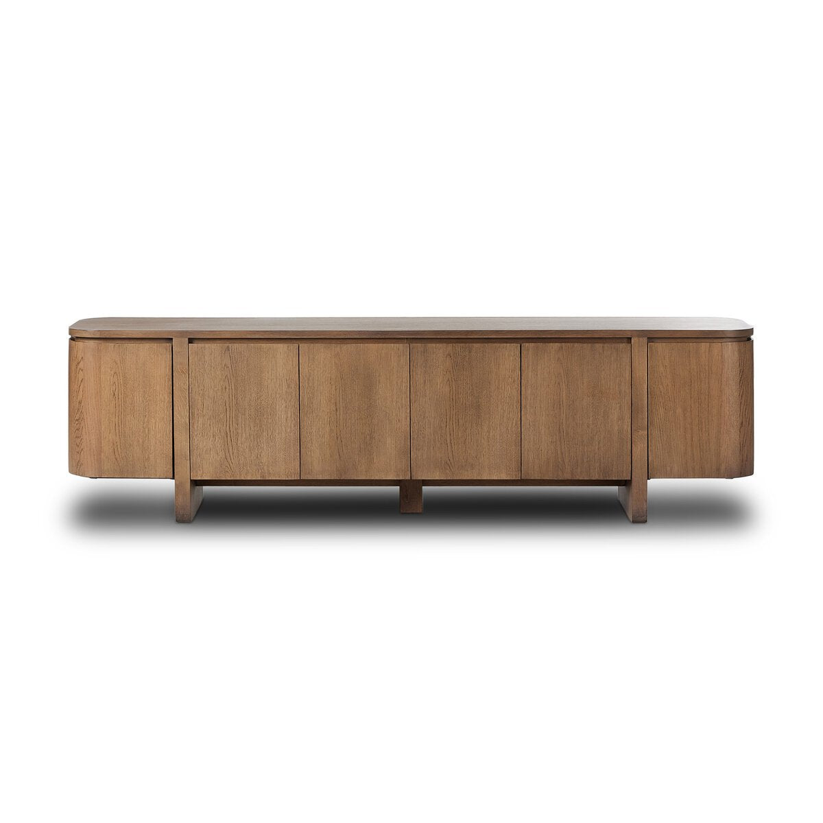 Elle Media Console - Tawny Oak Veneer