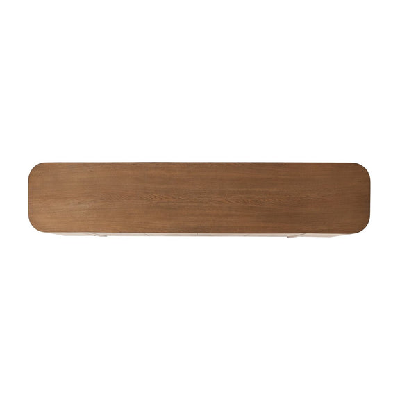 Elle Media Console - Tawny Oak Veneer