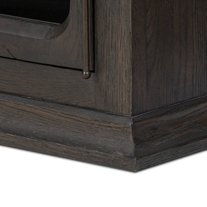 Dawes Cabinet - Smoked Black Oak