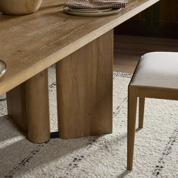 Huxley Dining Table - Rubbed Light Oak