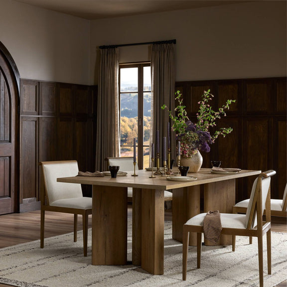 Huxley Dining Table - Rubbed Light Oak
