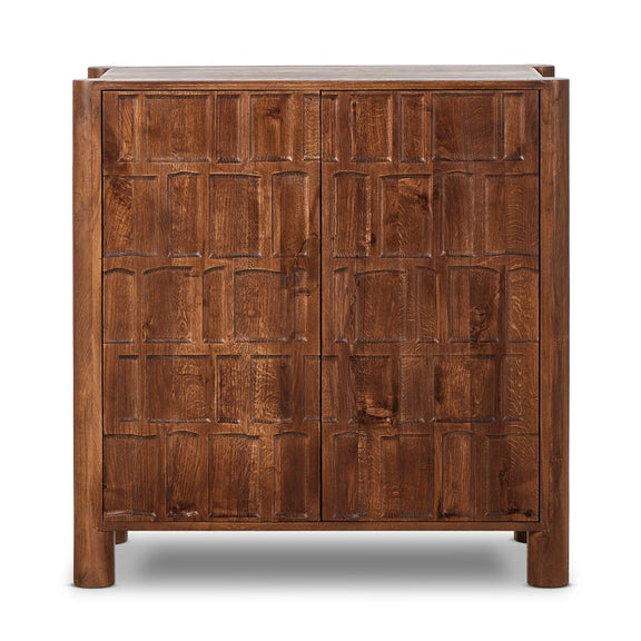Ezri Bar Cabinet - Cocoa Oak
