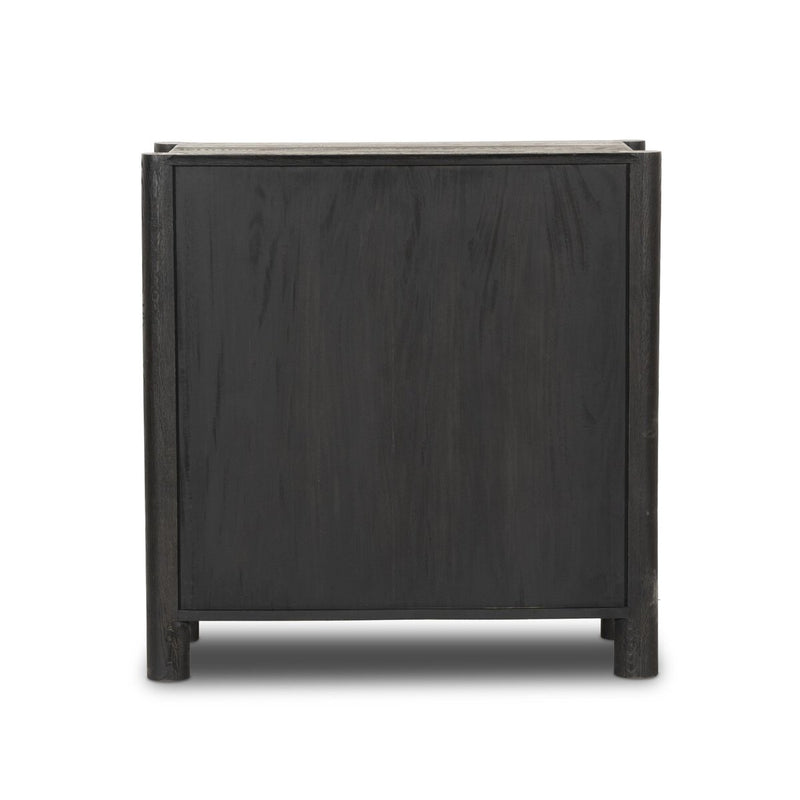 Ezri Bar Cabinet - Black Oak