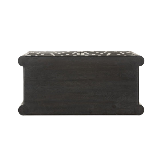 Ezri Bar Cabinet - Black Oak