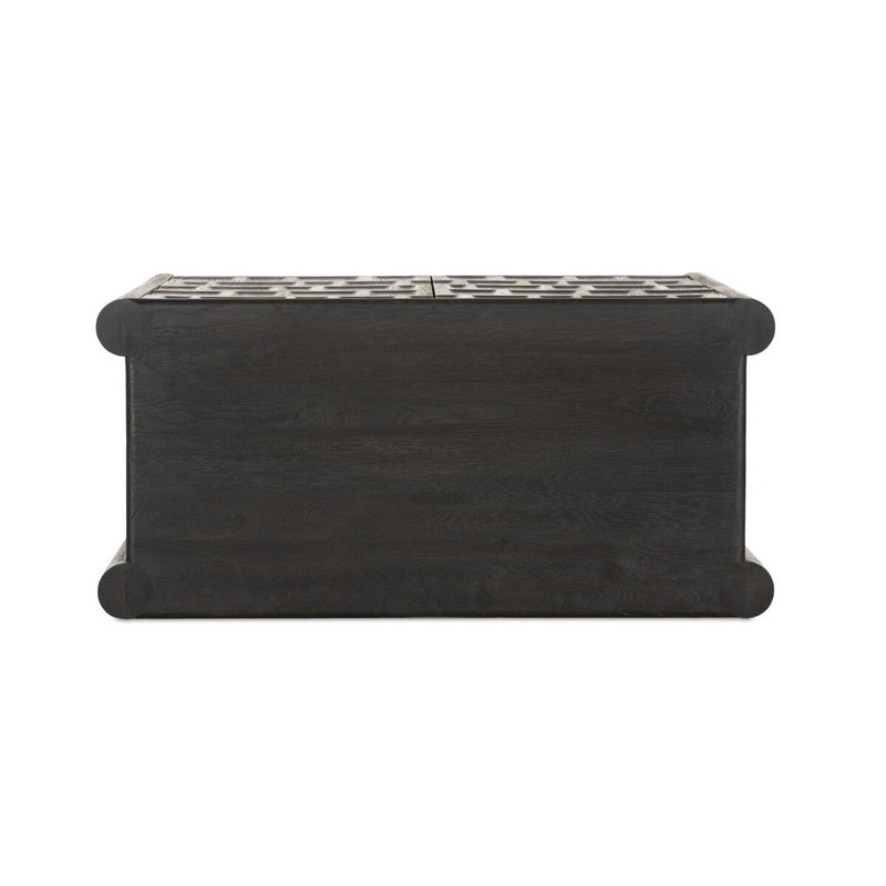 Ezri Bar Cabinet - Black Oak