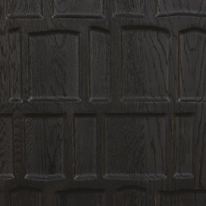 Ezri Bar Cabinet - Black Oak