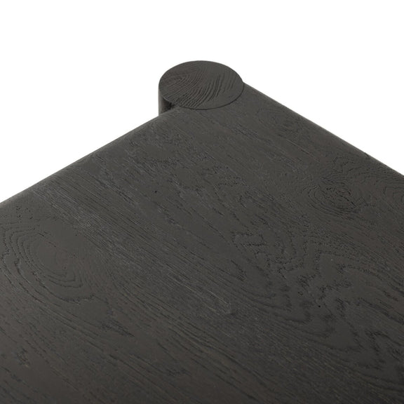 Ezri Bar Cabinet - Black Oak