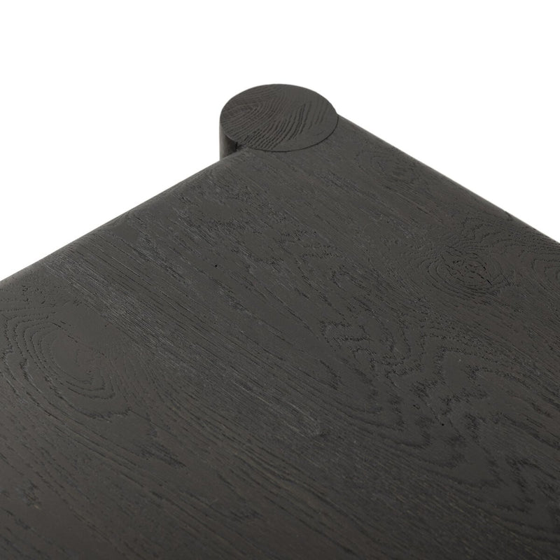 Ezri Bar Cabinet - Black Oak