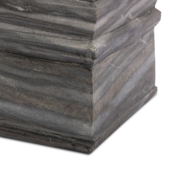 Cedric Table Lamp - Slate Grey Marble