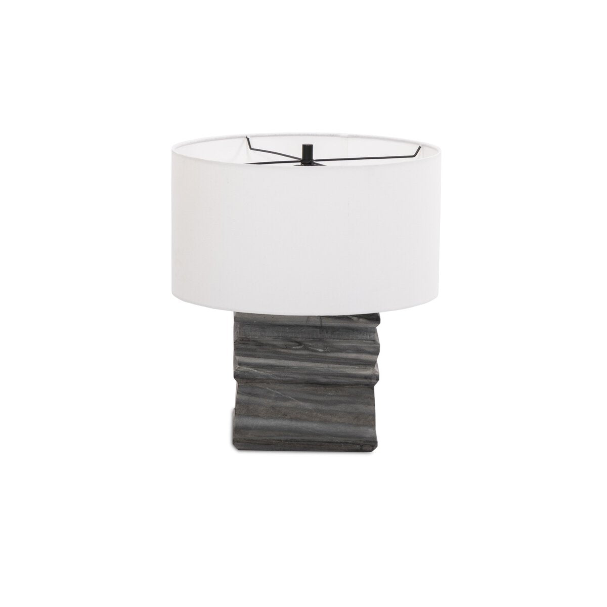 Cedric Table Lamp - Slate Grey Marble