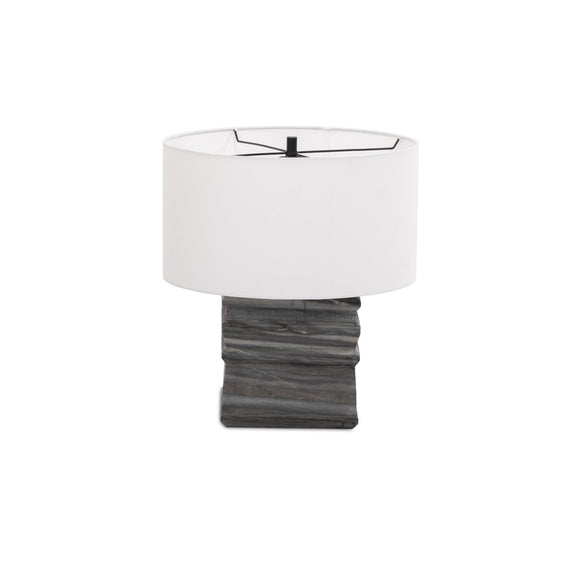 Cedric Table Lamp - Slate Grey Marble