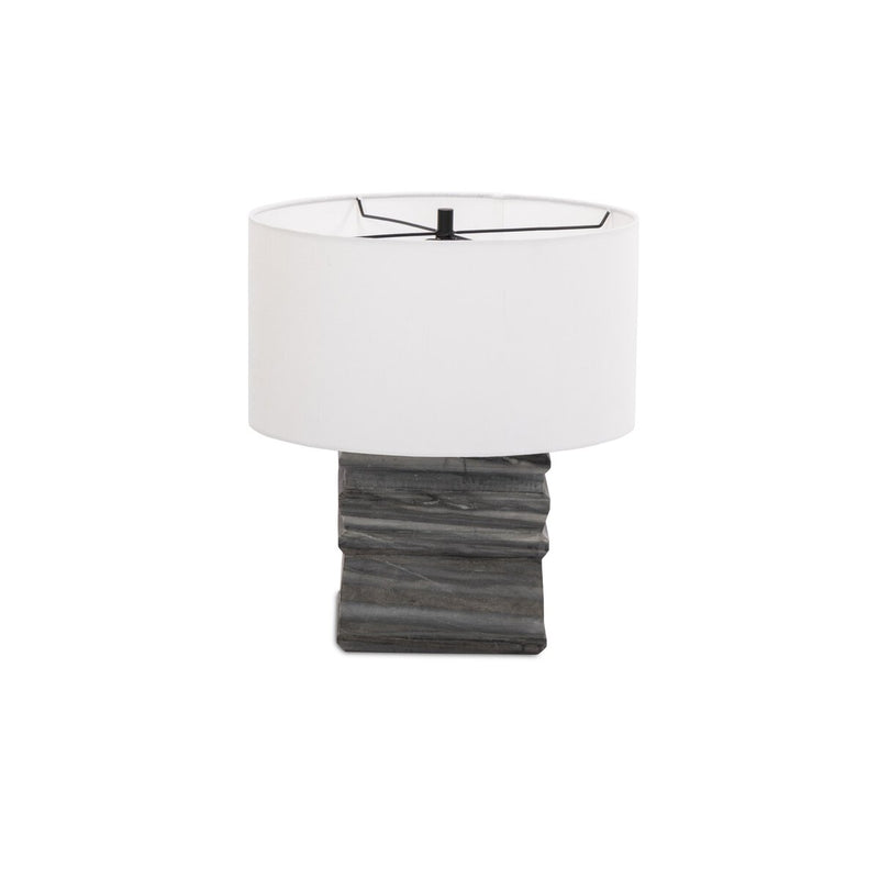 Cedric Table Lamp - Slate Grey Marble