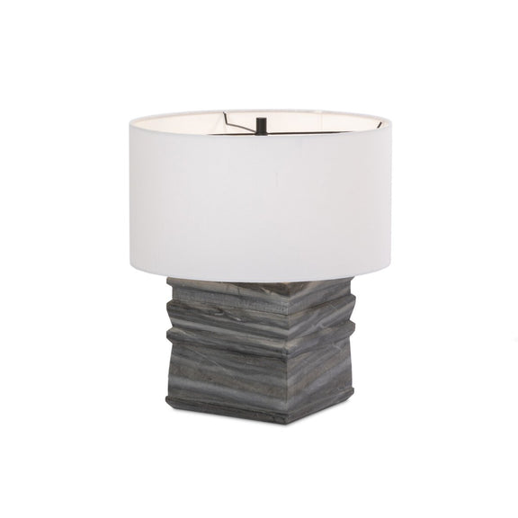 Cedric Table Lamp - Slate Grey Marble