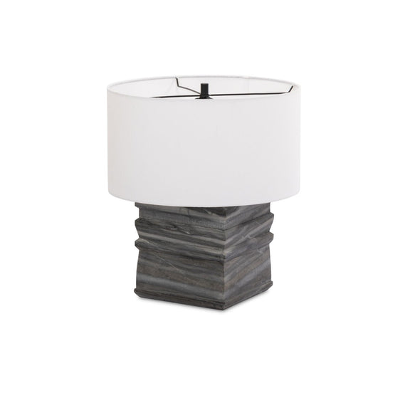 Cedric Table Lamp - Slate Grey Marble