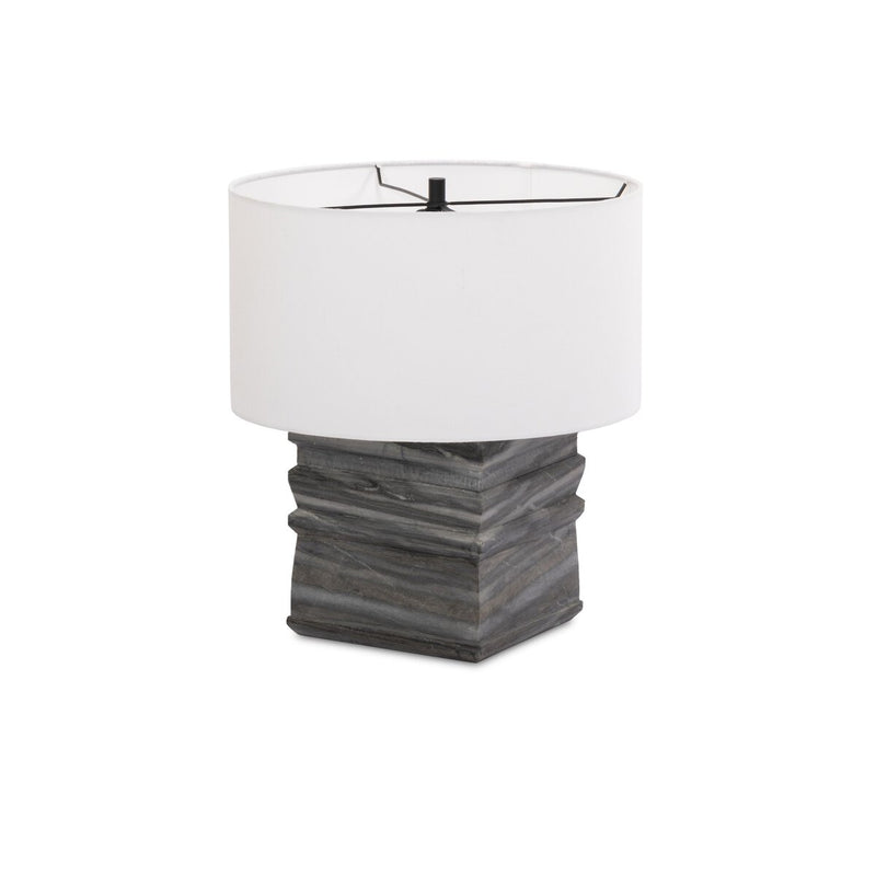 Cedric Table Lamp - Slate Grey Marble