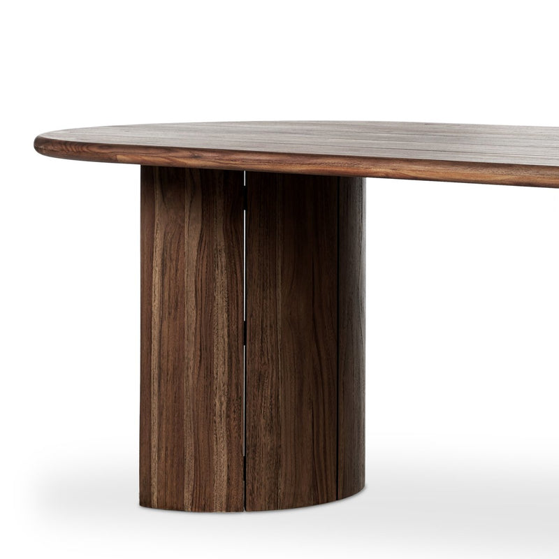 Paden Outdoor Dining Table - Stained Toasted Brown-fsc