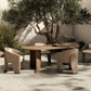 Paden Outdoor Dining Table - Stained Toasted Brown-fsc
