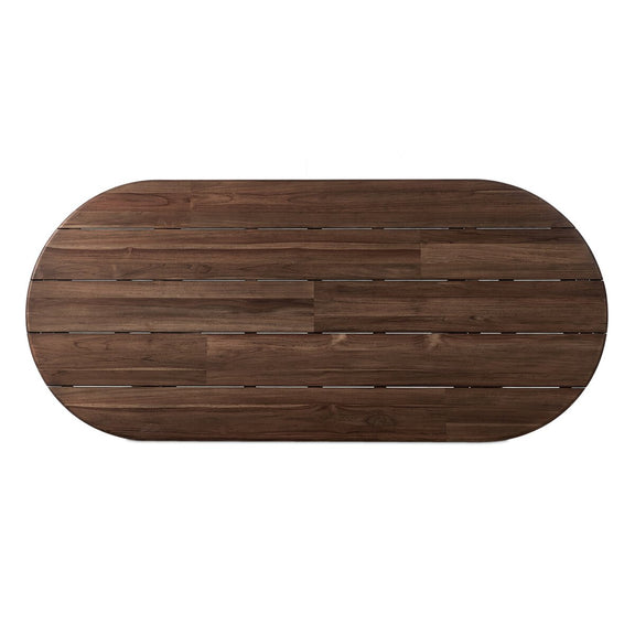 Paden Outdoor Dining Table - Stained Toasted Brown-fsc