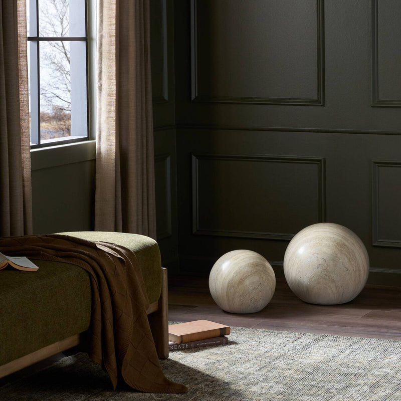 Mairo Sphere - Natural Grey Faux Marble
