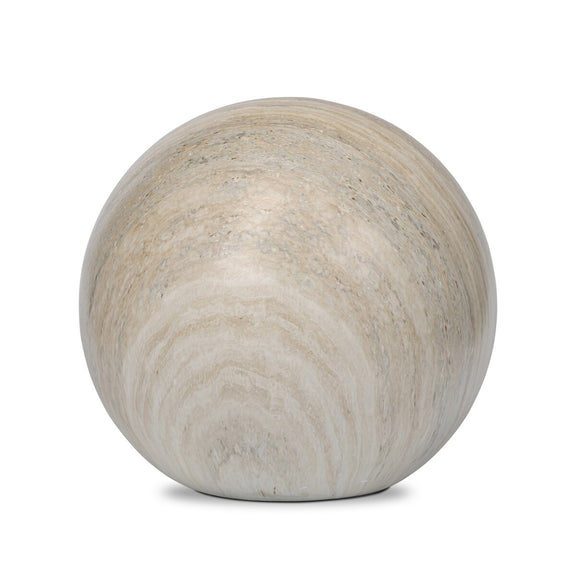 Mairo Sphere - Natural Grey Faux Marble