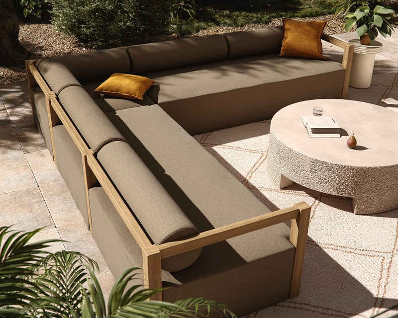 Laskin Outdoor 3-Piece Sectional - Alessi Fawn