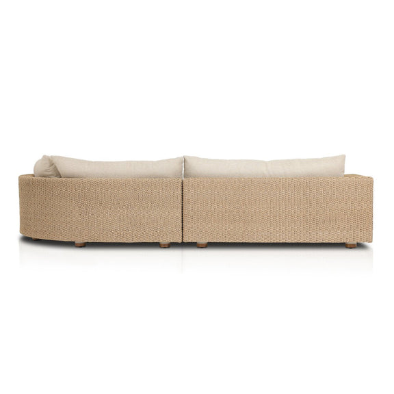 Sylvan Outdoor 2-Piece Chaise Sectional - Casa Cream
