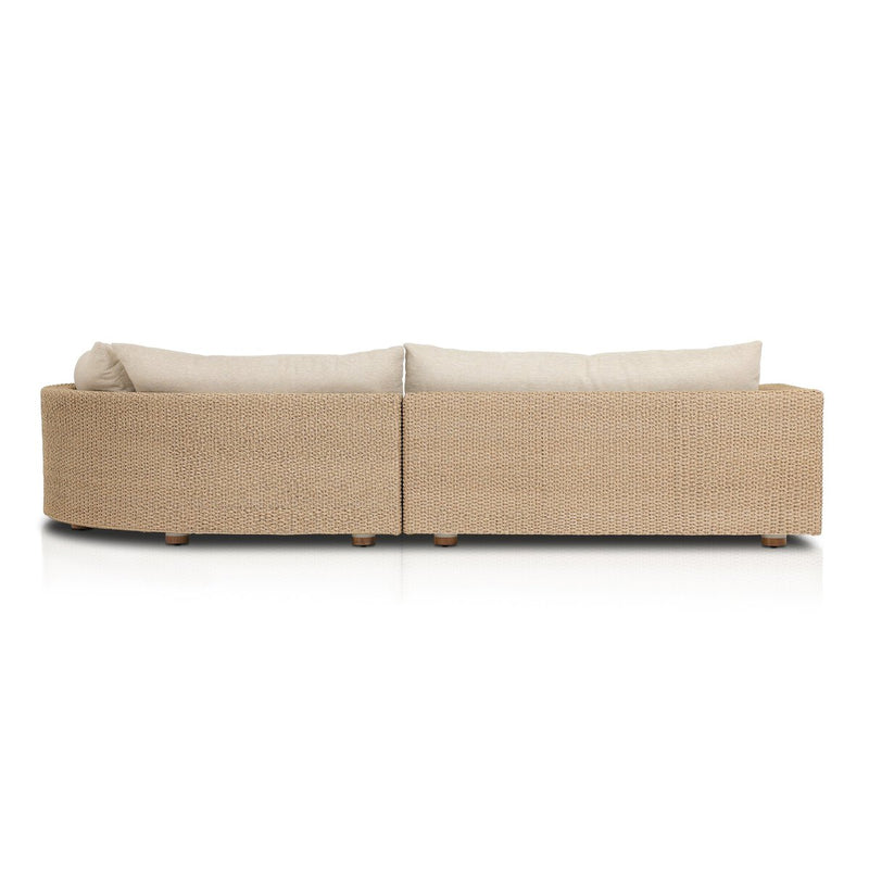 Sylvan Outdoor 2-Piece Chaise Sectional - Casa Cream