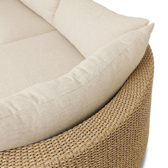 Sylvan Outdoor 2-Piece Chaise Sectional - Casa Cream