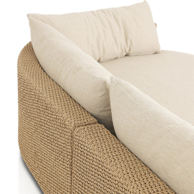 Sylvan Outdoor 2-Piece Chaise Sectional - Casa Cream