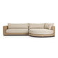 Sylvan Outdoor 2-Piece Chaise Sectional - Casa Cream
