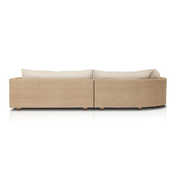 Sylvan Outdoor 2-Piece Chaise Sectional - Casa Cream