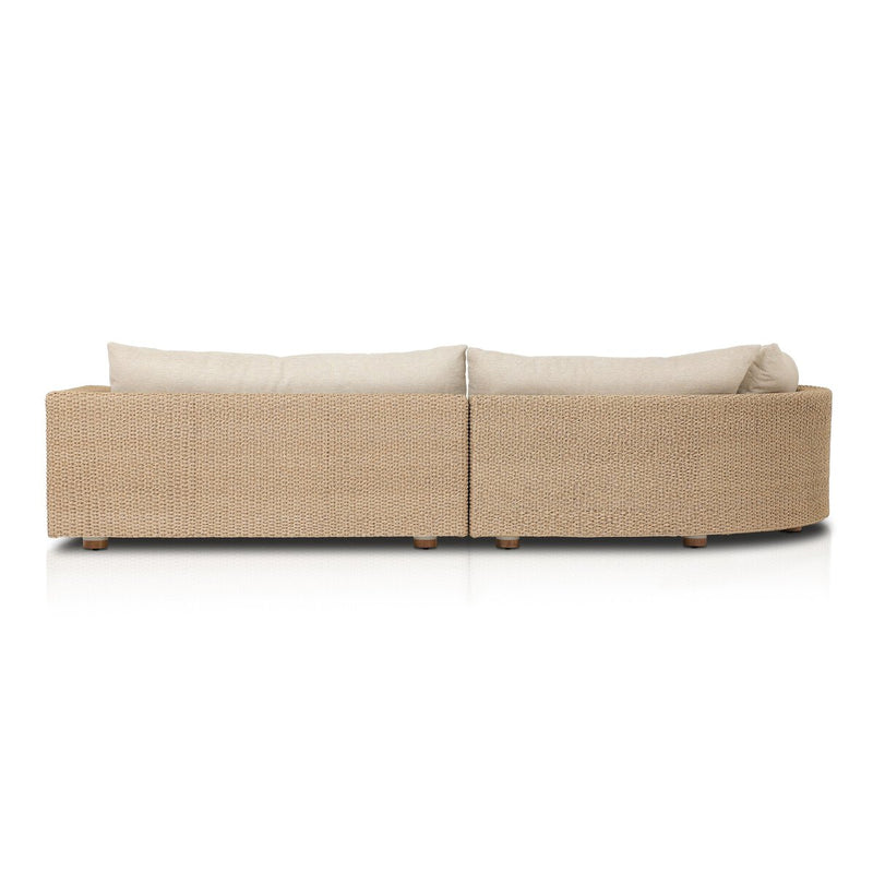 Sylvan Outdoor 2-Piece Chaise Sectional - Casa Cream