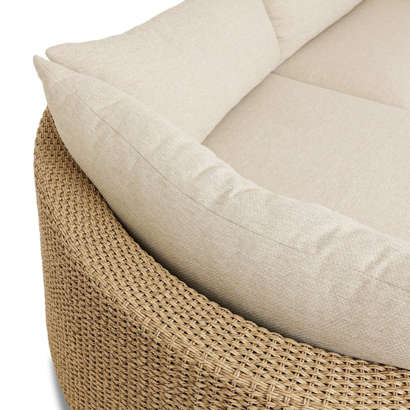 Sylvan Outdoor 2-Piece Chaise Sectional - Casa Cream
