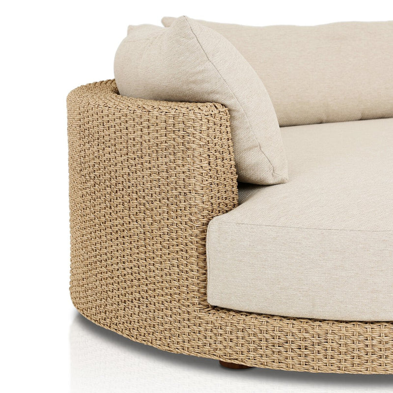 Sylvan Outdoor 2-Piece Chaise Sectional - Casa Cream