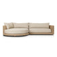 Sylvan Outdoor 2-Piece Chaise Sectional - Casa Cream
