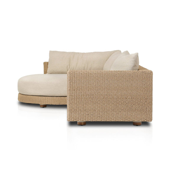Sylvan Outdoor 2-Piece Chaise Sectional - Casa Cream