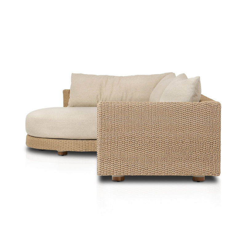 Sylvan Outdoor 2-Piece Chaise Sectional - Casa Cream
