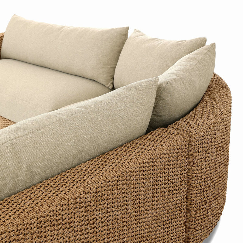 Sylvan Outdoor 3-Piece Sectional - Casa Cream