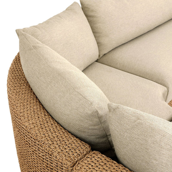 Sylvan Outdoor 3-Piece Sectional - Casa Cream