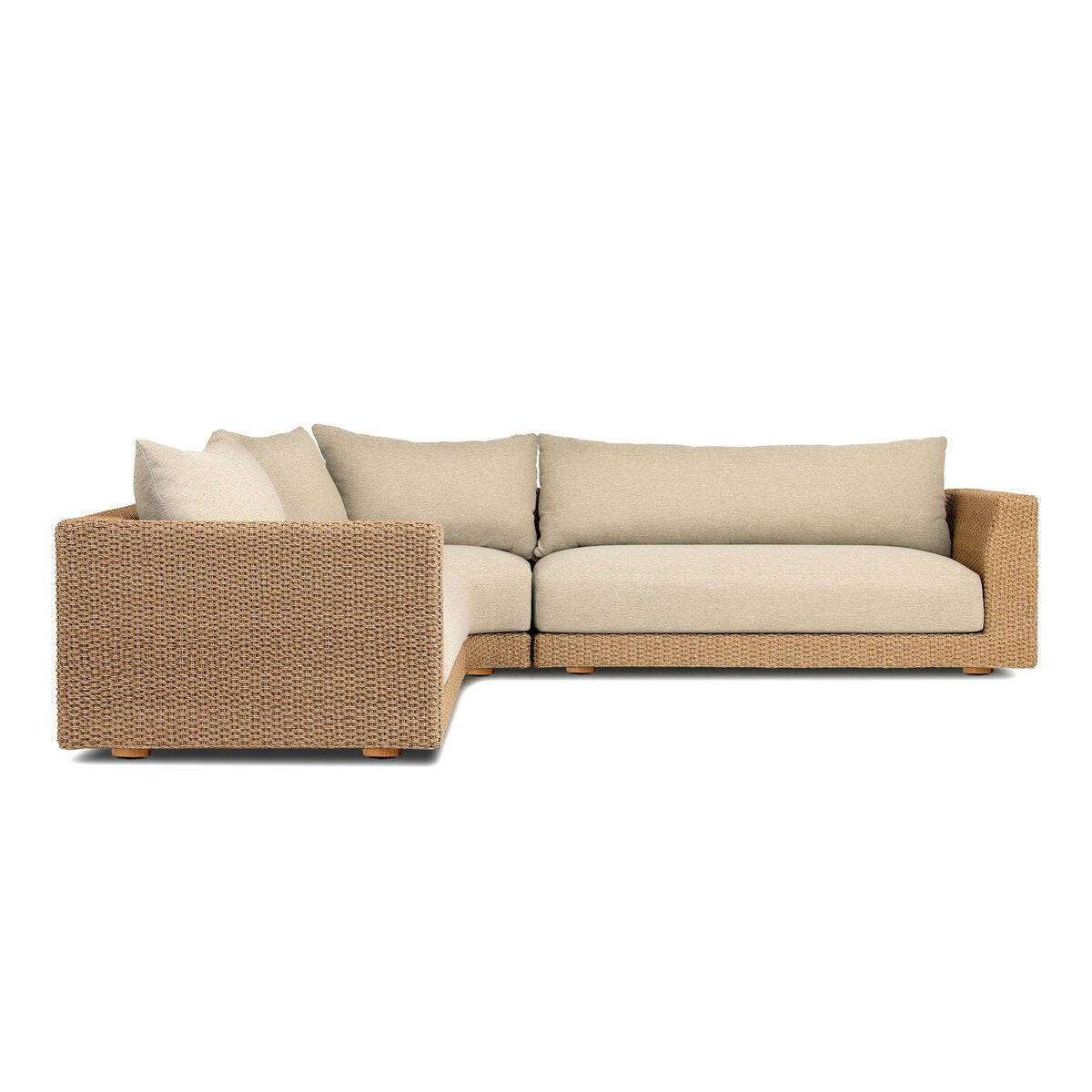 Sylvan Outdoor 3-Piece Sectional - Casa Cream