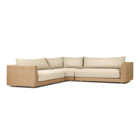 Sylvan Outdoor 3-Piece Sectional - Casa Cream