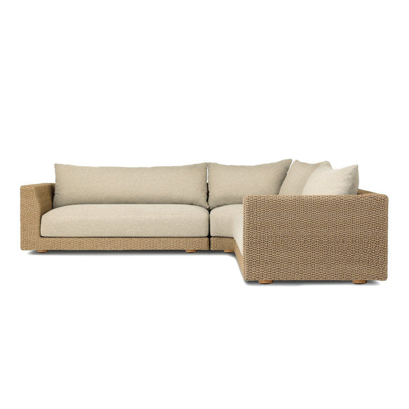 Sylvan Outdoor 3-Piece Sectional - Casa Cream