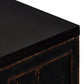 The Humptulips River Moonshine Cabinet - Distressed Burnt Black