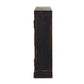 The Humptulips River Moonshine Cabinet - Distressed Burnt Black