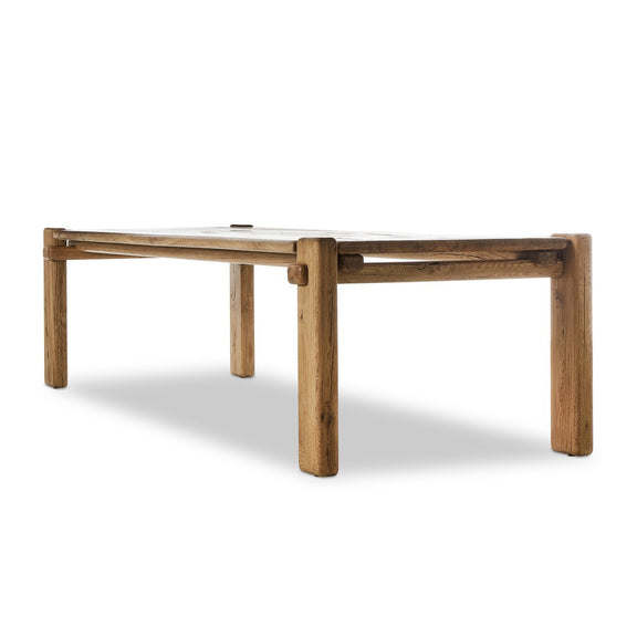 Marcia Dining Table 120" - Natural Reclaimed French Oak