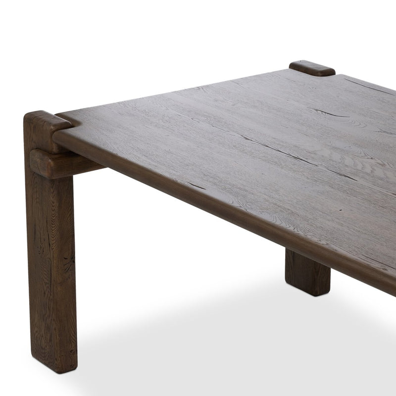 Marcia Dining Table 120" - Grey Reclaimed French Oak